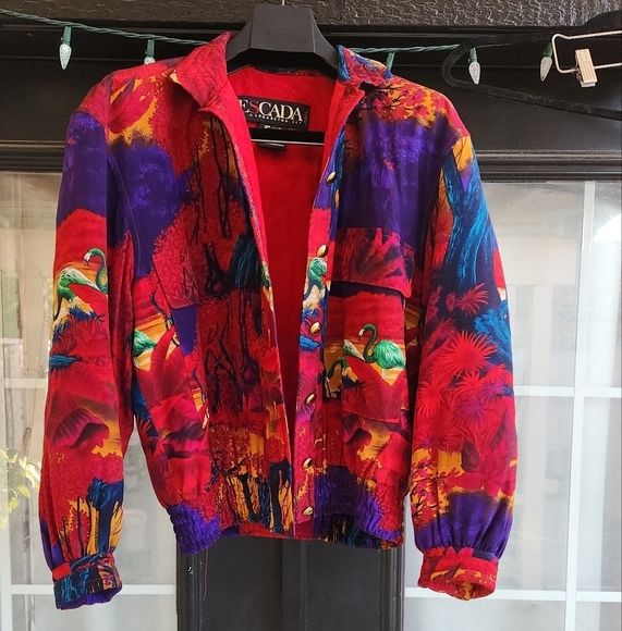 Escada Vintage Silk Bomber - Picture 4 of 11
